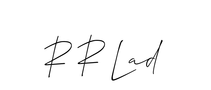Create a beautiful signature design for name R R Lad. With this signature (Allison_Script) fonts, you can make a handwritten signature for free. R R Lad signature style 2 images and pictures png