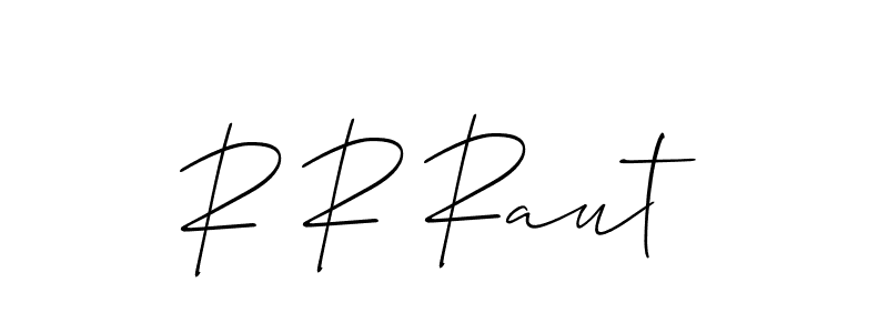 Also we have R R Raut name is the best signature style. Create professional handwritten signature collection using Allison_Script autograph style. R R Raut signature style 2 images and pictures png