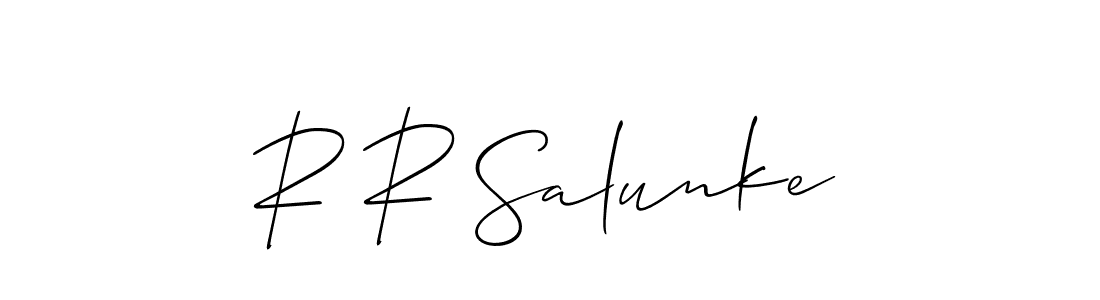 You can use this online signature creator to create a handwritten signature for the name R R Salunke. This is the best online autograph maker. R R Salunke signature style 2 images and pictures png