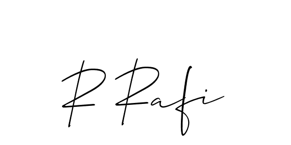 Allison_Script is a professional signature style that is perfect for those who want to add a touch of class to their signature. It is also a great choice for those who want to make their signature more unique. Get R Rafi name to fancy signature for free. R Rafi signature style 2 images and pictures png