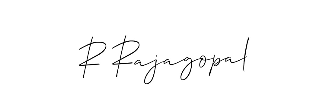 Create a beautiful signature design for name R Rajagopal. With this signature (Allison_Script) fonts, you can make a handwritten signature for free. R Rajagopal signature style 2 images and pictures png