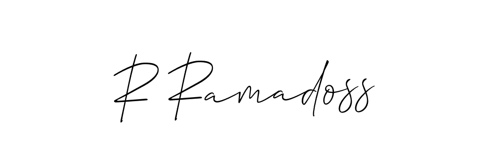 Best and Professional Signature Style for R Ramadoss. Allison_Script Best Signature Style Collection. R Ramadoss signature style 2 images and pictures png