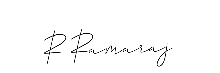 It looks lik you need a new signature style for name R Ramaraj. Design unique handwritten (Allison_Script) signature with our free signature maker in just a few clicks. R Ramaraj signature style 2 images and pictures png