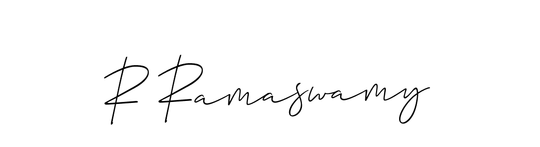 Make a beautiful signature design for name R Ramaswamy. Use this online signature maker to create a handwritten signature for free. R Ramaswamy signature style 2 images and pictures png