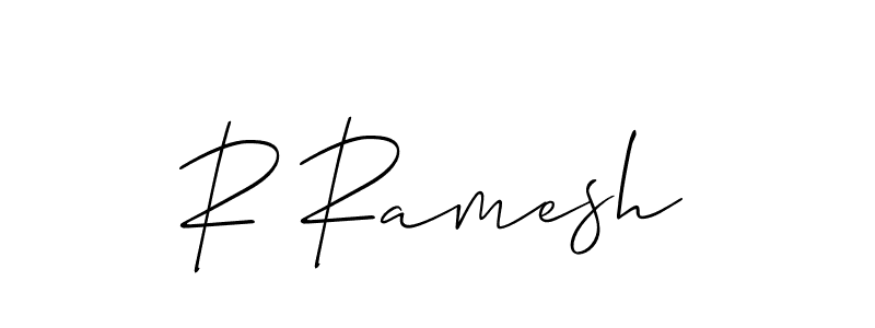 Create a beautiful signature design for name R Ramesh. With this signature (Allison_Script) fonts, you can make a handwritten signature for free. R Ramesh signature style 2 images and pictures png