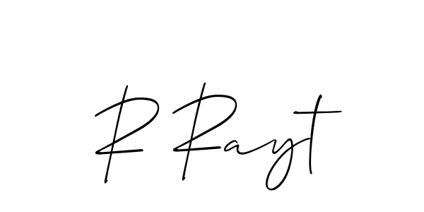 Also we have R Rayt name is the best signature style. Create professional handwritten signature collection using Allison_Script autograph style. R Rayt signature style 2 images and pictures png