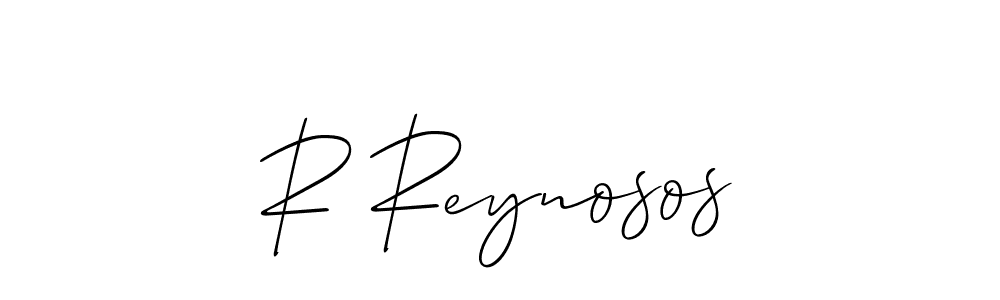 You should practise on your own different ways (Allison_Script) to write your name (R Reynosos) in signature. don't let someone else do it for you. R Reynosos signature style 2 images and pictures png