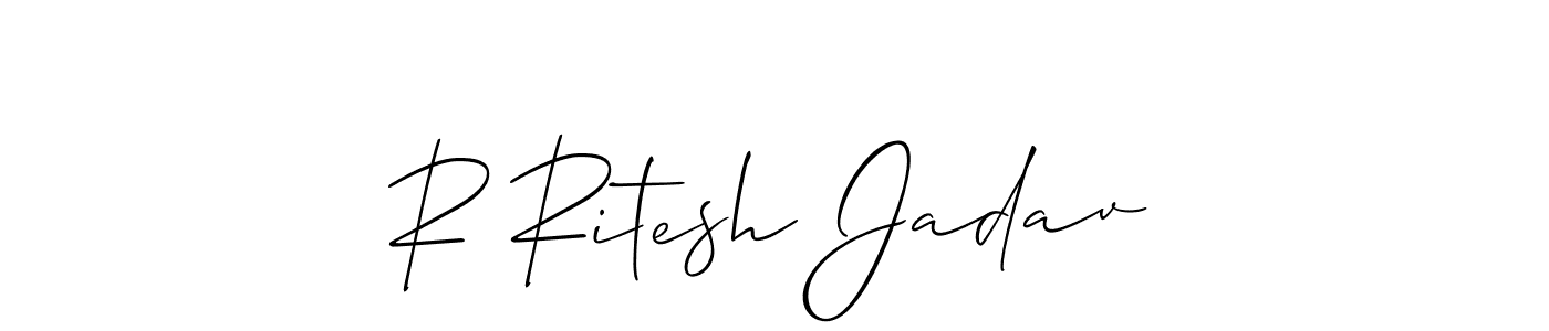 Here are the top 10 professional signature styles for the name R Ritesh Jadav. These are the best autograph styles you can use for your name. R Ritesh Jadav signature style 2 images and pictures png