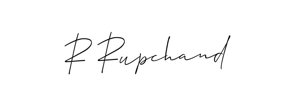 Create a beautiful signature design for name R Rupchand. With this signature (Allison_Script) fonts, you can make a handwritten signature for free. R Rupchand signature style 2 images and pictures png