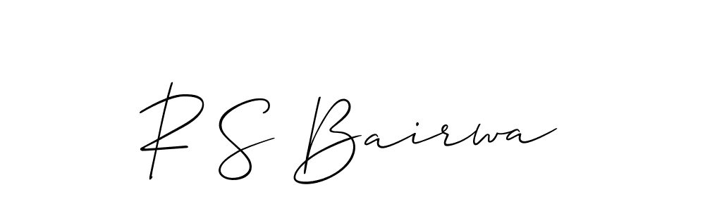 Best and Professional Signature Style for R S Bairwa. Allison_Script Best Signature Style Collection. R S Bairwa signature style 2 images and pictures png