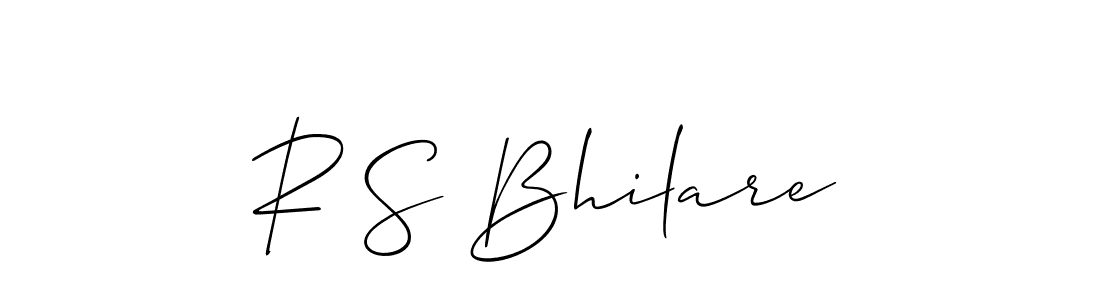 How to make R S Bhilare name signature. Use Allison_Script style for creating short signs online. This is the latest handwritten sign. R S Bhilare signature style 2 images and pictures png