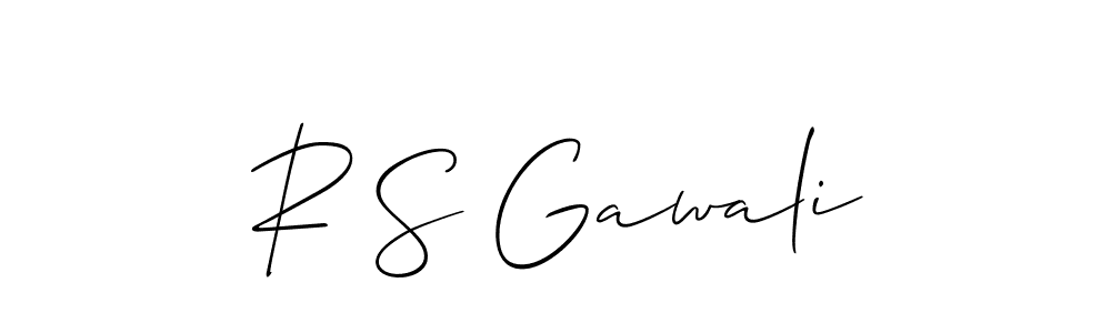 Design your own signature with our free online signature maker. With this signature software, you can create a handwritten (Allison_Script) signature for name R S Gawali. R S Gawali signature style 2 images and pictures png