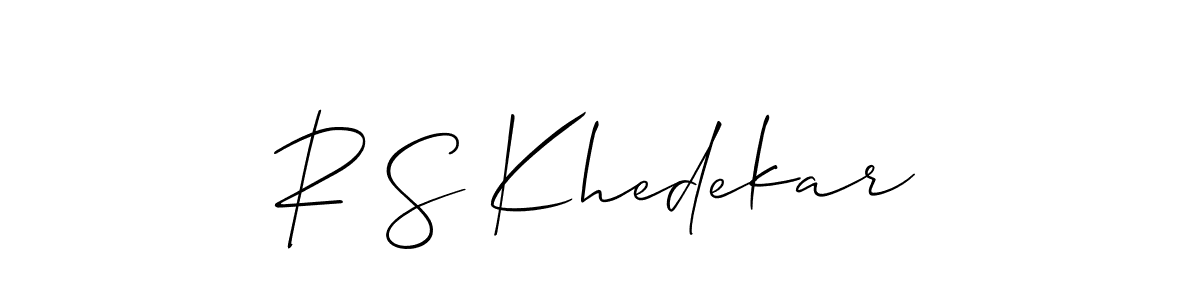 How to Draw R S Khedekar signature style? Allison_Script is a latest design signature styles for name R S Khedekar. R S Khedekar signature style 2 images and pictures png