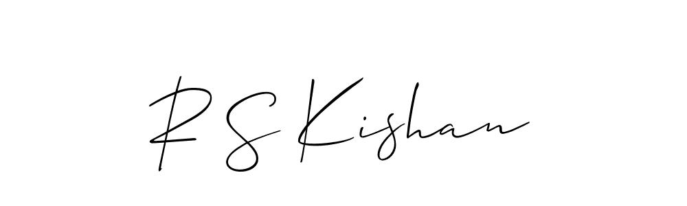 How to make R S Kishan signature? Allison_Script is a professional autograph style. Create handwritten signature for R S Kishan name. R S Kishan signature style 2 images and pictures png