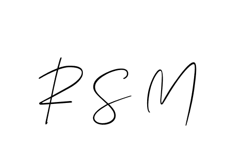 How to Draw R S M signature style? Allison_Script is a latest design signature styles for name R S M. R S M signature style 2 images and pictures png