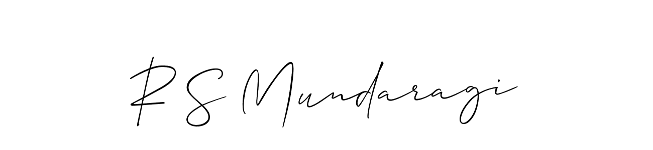 Design your own signature with our free online signature maker. With this signature software, you can create a handwritten (Allison_Script) signature for name R S Mundaragi. R S Mundaragi signature style 2 images and pictures png