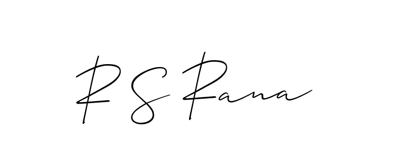 Also we have R S Rana name is the best signature style. Create professional handwritten signature collection using Allison_Script autograph style. R S Rana signature style 2 images and pictures png