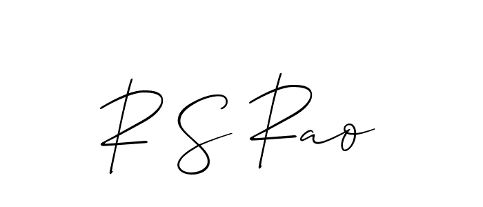 Best and Professional Signature Style for R S Rao. Allison_Script Best Signature Style Collection. R S Rao signature style 2 images and pictures png