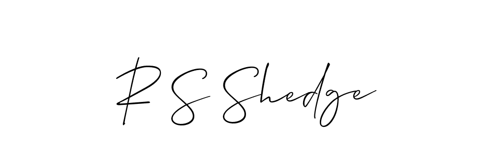 Make a beautiful signature design for name R S Shedge. Use this online signature maker to create a handwritten signature for free. R S Shedge signature style 2 images and pictures png
