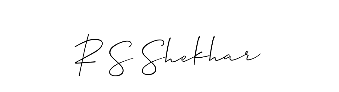 R S Shekhar stylish signature style. Best Handwritten Sign (Allison_Script) for my name. Handwritten Signature Collection Ideas for my name R S Shekhar. R S Shekhar signature style 2 images and pictures png