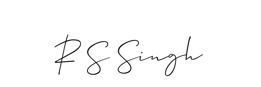 Design your own signature with our free online signature maker. With this signature software, you can create a handwritten (Allison_Script) signature for name R S Singh. R S Singh signature style 2 images and pictures png