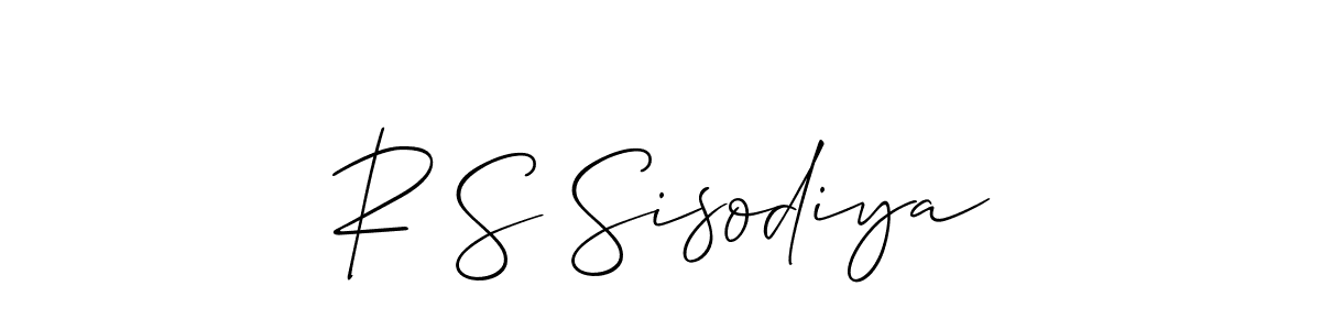 Also You can easily find your signature by using the search form. We will create R S Sisodiya name handwritten signature images for you free of cost using Allison_Script sign style. R S Sisodiya signature style 2 images and pictures png