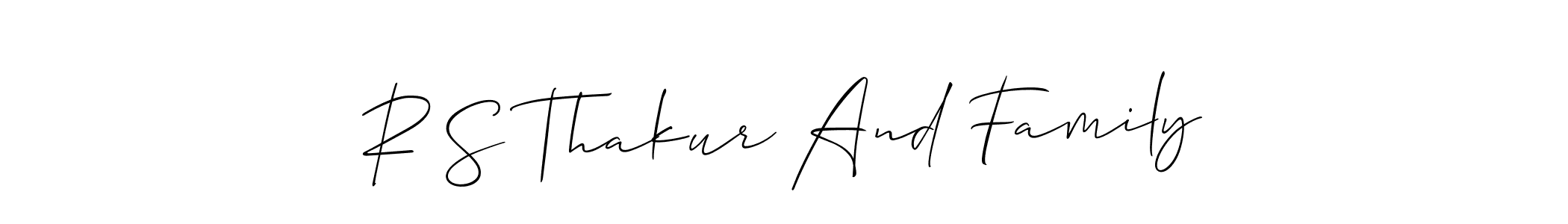 Make a beautiful signature design for name R S Thakur And Family. Use this online signature maker to create a handwritten signature for free. R S Thakur And Family signature style 2 images and pictures png