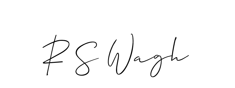 Make a beautiful signature design for name R S Wagh. Use this online signature maker to create a handwritten signature for free. R S Wagh signature style 2 images and pictures png