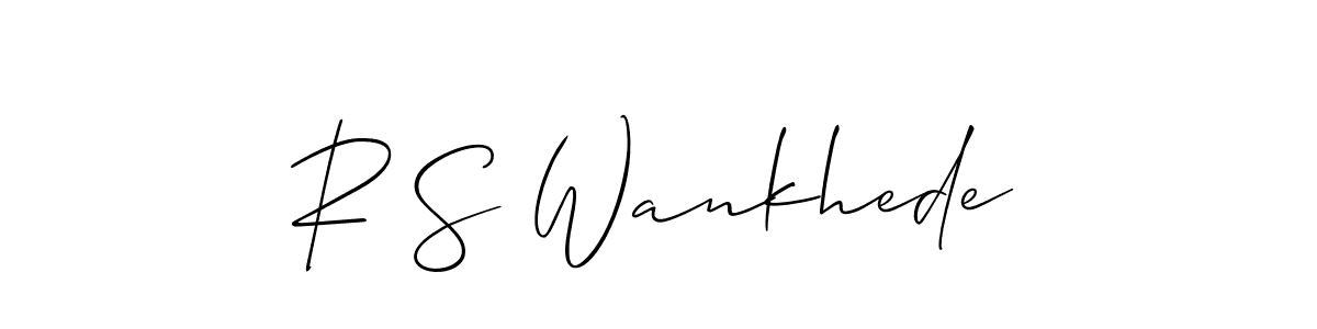 It looks lik you need a new signature style for name R S Wankhede. Design unique handwritten (Allison_Script) signature with our free signature maker in just a few clicks. R S Wankhede signature style 2 images and pictures png