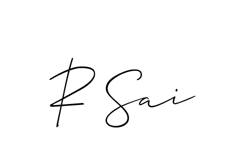 How to make R Sai name signature. Use Allison_Script style for creating short signs online. This is the latest handwritten sign. R Sai signature style 2 images and pictures png