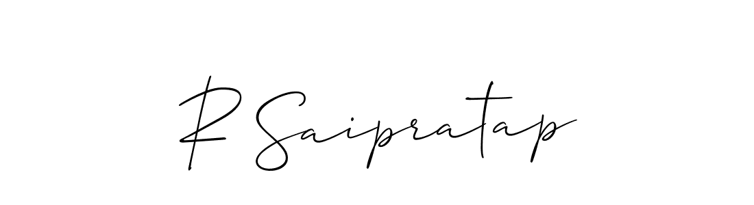 Best and Professional Signature Style for R Saipratap. Allison_Script Best Signature Style Collection. R Saipratap signature style 2 images and pictures png