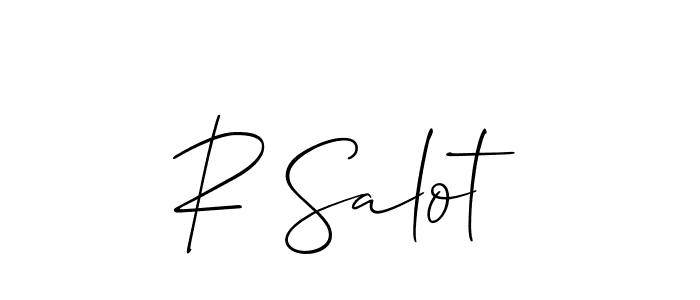 Make a short R Salot signature style. Manage your documents anywhere anytime using Allison_Script. Create and add eSignatures, submit forms, share and send files easily. R Salot signature style 2 images and pictures png