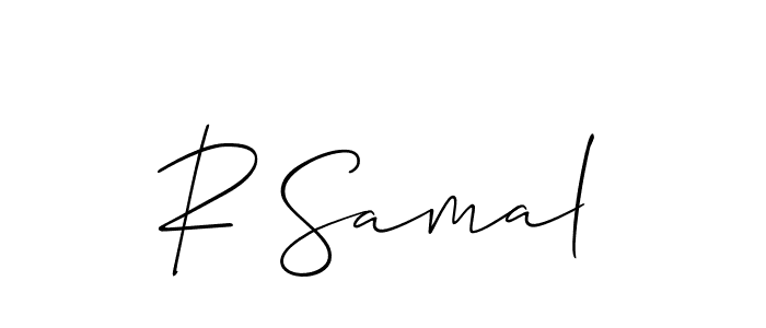 How to make R Samal signature? Allison_Script is a professional autograph style. Create handwritten signature for R Samal name. R Samal signature style 2 images and pictures png