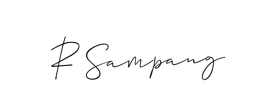 Once you've used our free online signature maker to create your best signature Allison_Script style, it's time to enjoy all of the benefits that R Sampang name signing documents. R Sampang signature style 2 images and pictures png