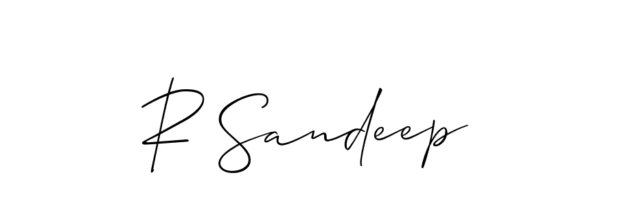 Make a beautiful signature design for name R Sandeep. Use this online signature maker to create a handwritten signature for free. R Sandeep signature style 2 images and pictures png