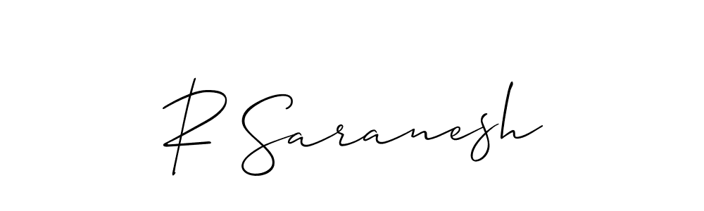 Make a beautiful signature design for name R Saranesh. Use this online signature maker to create a handwritten signature for free. R Saranesh signature style 2 images and pictures png