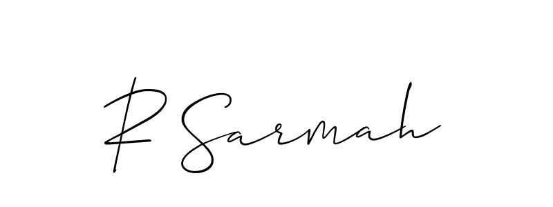 Best and Professional Signature Style for R Sarmah. Allison_Script Best Signature Style Collection. R Sarmah signature style 2 images and pictures png