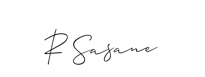 Allison_Script is a professional signature style that is perfect for those who want to add a touch of class to their signature. It is also a great choice for those who want to make their signature more unique. Get R Sasane name to fancy signature for free. R Sasane signature style 2 images and pictures png