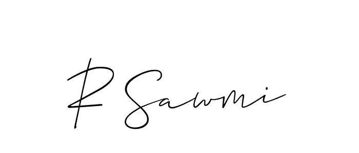 Once you've used our free online signature maker to create your best signature Allison_Script style, it's time to enjoy all of the benefits that R Sawmi name signing documents. R Sawmi signature style 2 images and pictures png