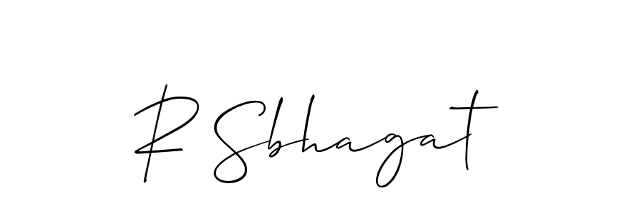 Allison_Script is a professional signature style that is perfect for those who want to add a touch of class to their signature. It is also a great choice for those who want to make their signature more unique. Get R Sbhagat name to fancy signature for free. R Sbhagat signature style 2 images and pictures png