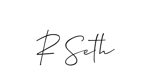 Best and Professional Signature Style for R Seth. Allison_Script Best Signature Style Collection. R Seth signature style 2 images and pictures png