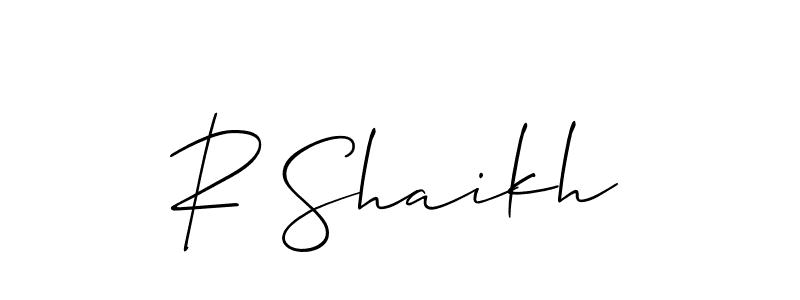 Make a short R Shaikh signature style. Manage your documents anywhere anytime using Allison_Script. Create and add eSignatures, submit forms, share and send files easily. R Shaikh signature style 2 images and pictures png