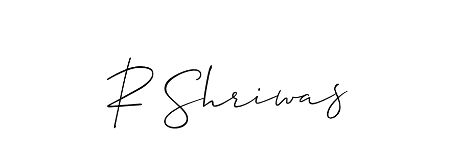 if you are searching for the best signature style for your name R Shriwas. so please give up your signature search. here we have designed multiple signature styles  using Allison_Script. R Shriwas signature style 2 images and pictures png