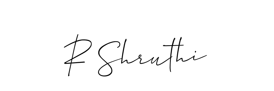 Make a beautiful signature design for name R Shruthi. Use this online signature maker to create a handwritten signature for free. R Shruthi signature style 2 images and pictures png