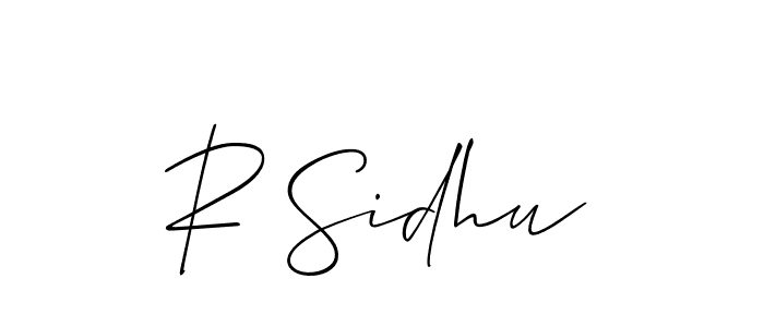 if you are searching for the best signature style for your name R Sidhu. so please give up your signature search. here we have designed multiple signature styles  using Allison_Script. R Sidhu signature style 2 images and pictures png