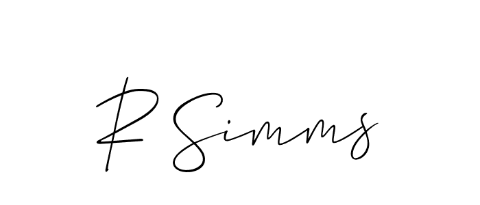 Once you've used our free online signature maker to create your best signature Allison_Script style, it's time to enjoy all of the benefits that R Simms name signing documents. R Simms signature style 2 images and pictures png