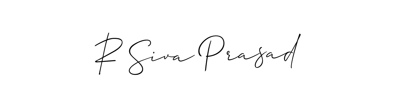 Design your own signature with our free online signature maker. With this signature software, you can create a handwritten (Allison_Script) signature for name R Siva Prasad. R Siva Prasad signature style 2 images and pictures png