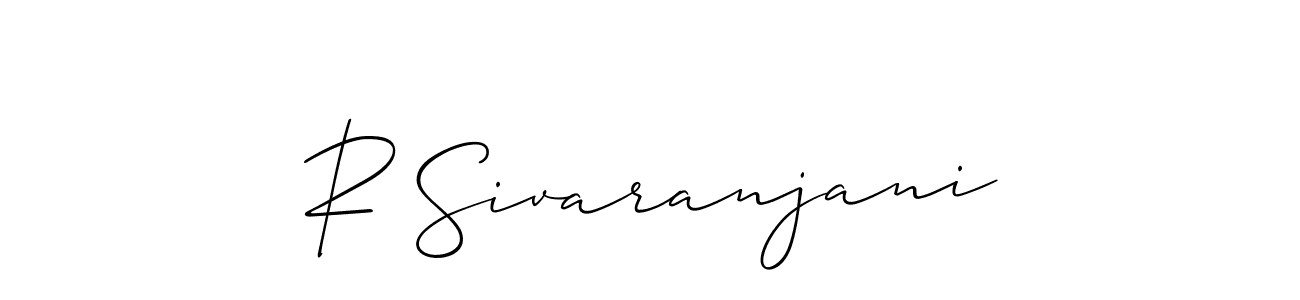 See photos of R Sivaranjani official signature by Spectra . Check more albums & portfolios. Read reviews & check more about Allison_Script font. R Sivaranjani signature style 2 images and pictures png