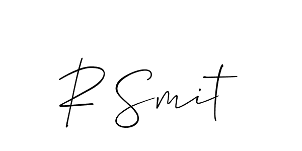 Make a beautiful signature design for name R Smit. With this signature (Allison_Script) style, you can create a handwritten signature for free. R Smit signature style 2 images and pictures png