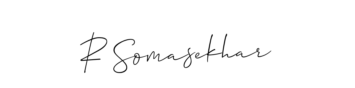 if you are searching for the best signature style for your name R Somasekhar. so please give up your signature search. here we have designed multiple signature styles  using Allison_Script. R Somasekhar signature style 2 images and pictures png